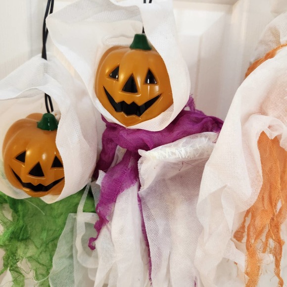 Halloween Pumpkin Ghost String Light Set - Picture 6 of 9